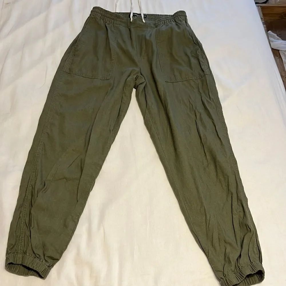 Blank-nyc Small green jogger pants